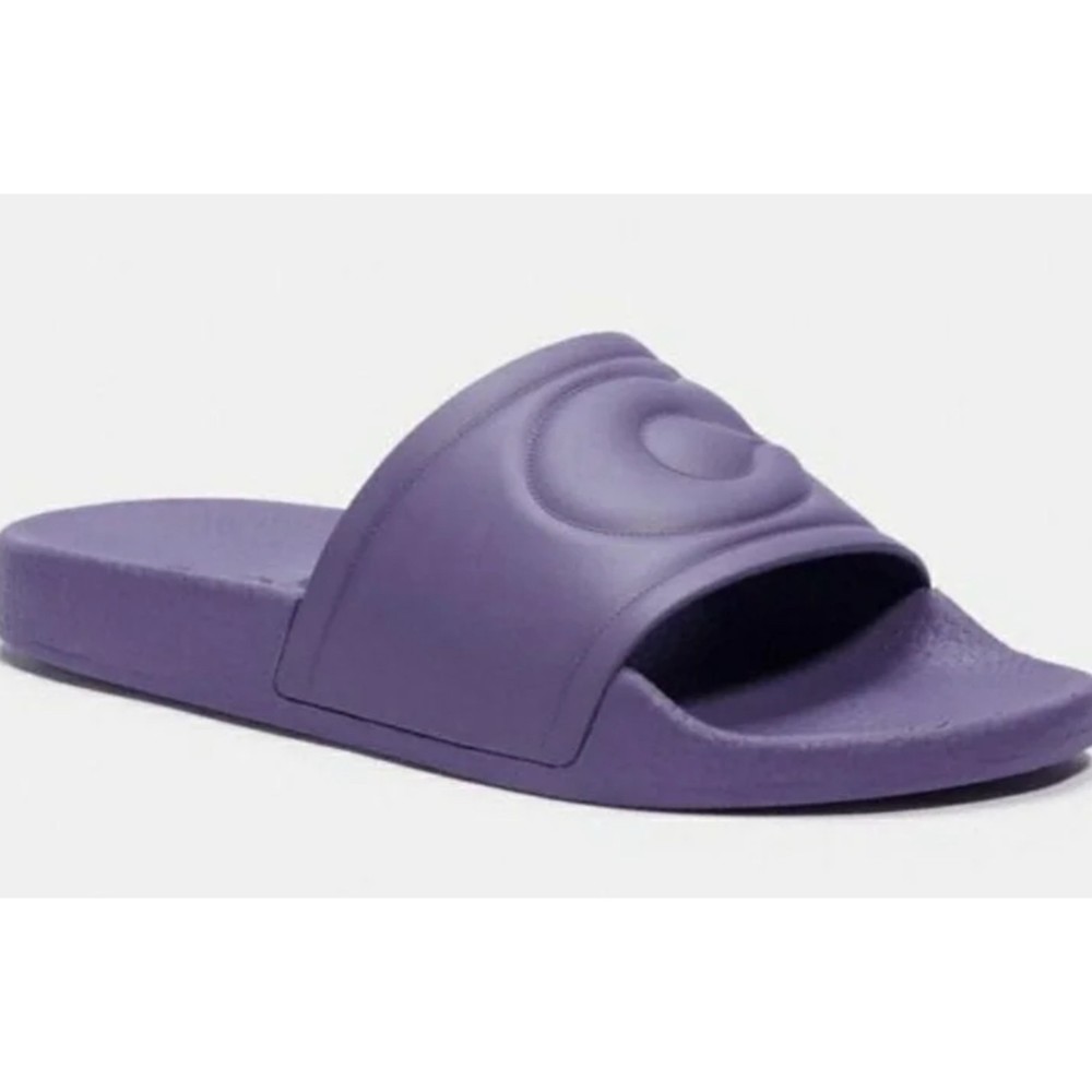 COPY - COACH ULLA SLIDES VINTAGE PURPLE SIZE 9